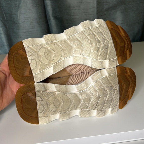 Sorel Trainers Kinetic Lite Lace Womens Sneakers Size 6 Natural Tan - Picture 4 of 5